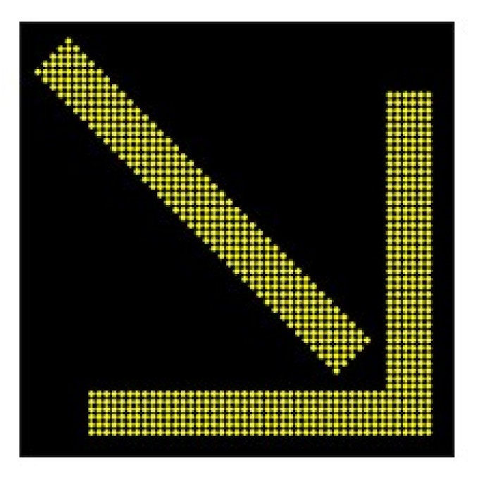 Panou PVM Clasa D 1500x1500 - Matrice LED Mesaje si indicatoare rutiere variabile 